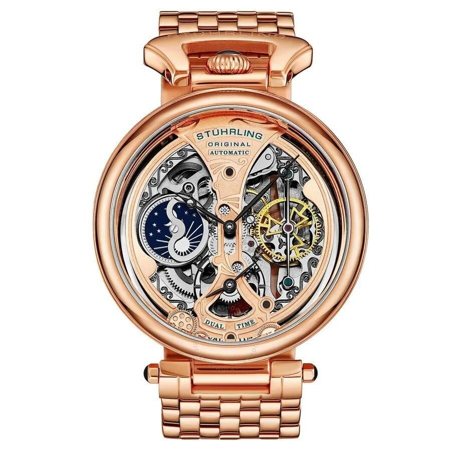 Stuhrling Original Stuhrling Original Legacy Rose Gold-tone Dial Men's Watch M15936 1