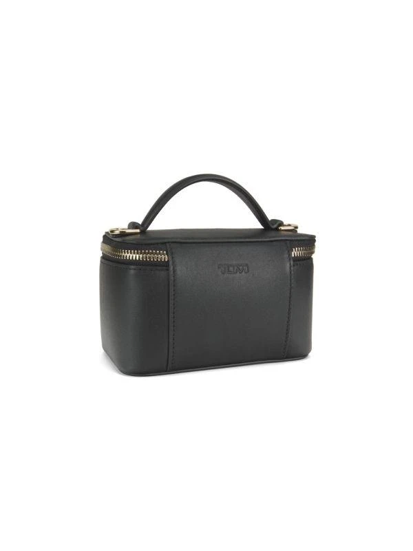 Tumi Lex Mini Leather Train Case Crossbody 4