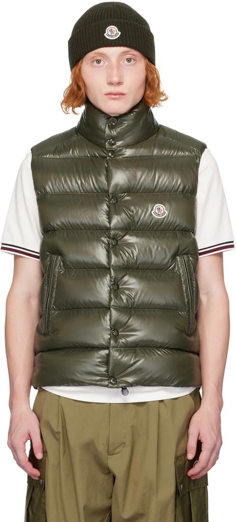 Moncler green vest online