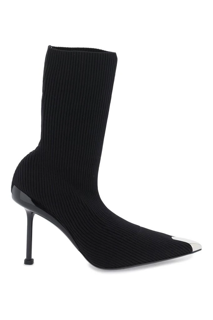 ALEXANDER MCQUEEN knit slash ankle boots 1