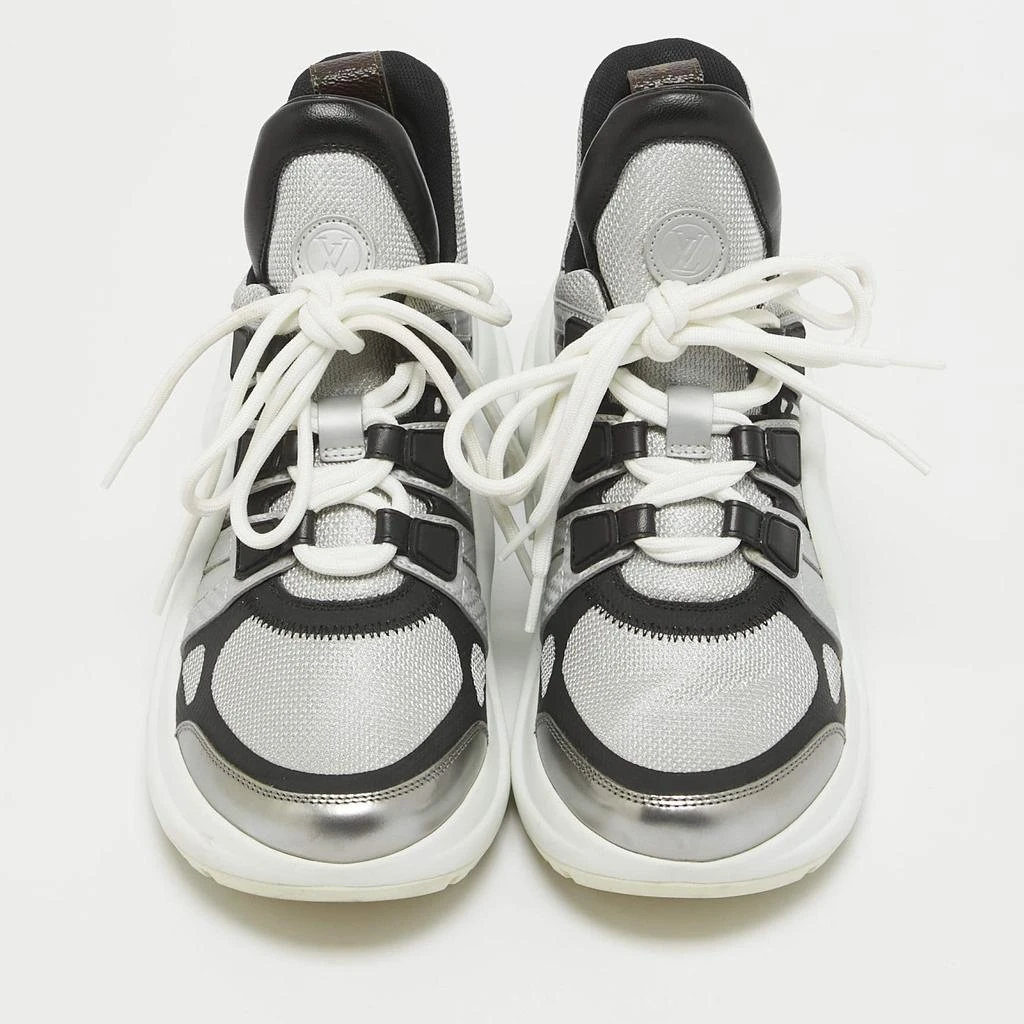 Louis Vuitton Louis Vuitton Grey/Black Canvas and Leather Archlight Low Top Sneakers Size 36 3