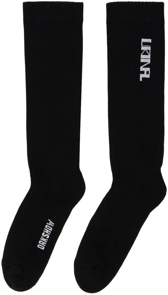 Rick Owens Black 'Urinal' Socks 2