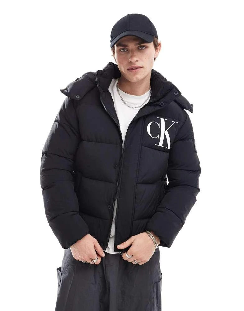 Calvin Klein Calvin Klein Jeans essentials puffer jacket in black 1