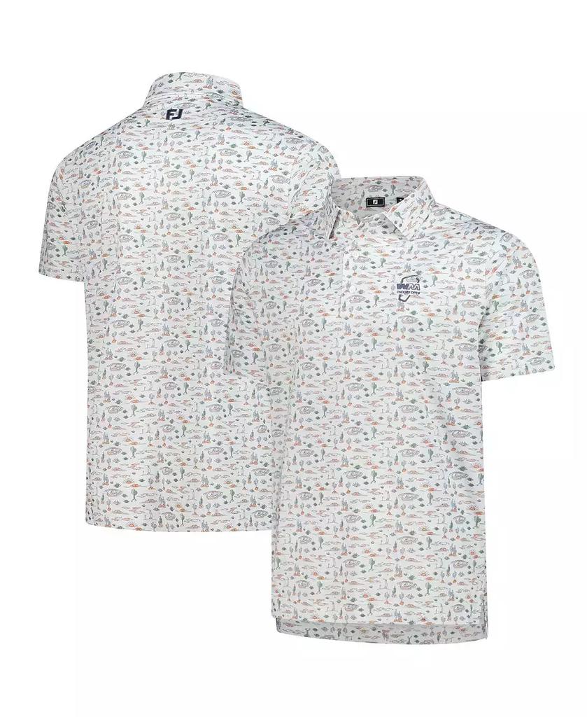FootJoy Men's White Wm Phoenix Open Prodry All Over Print Polo Shirt