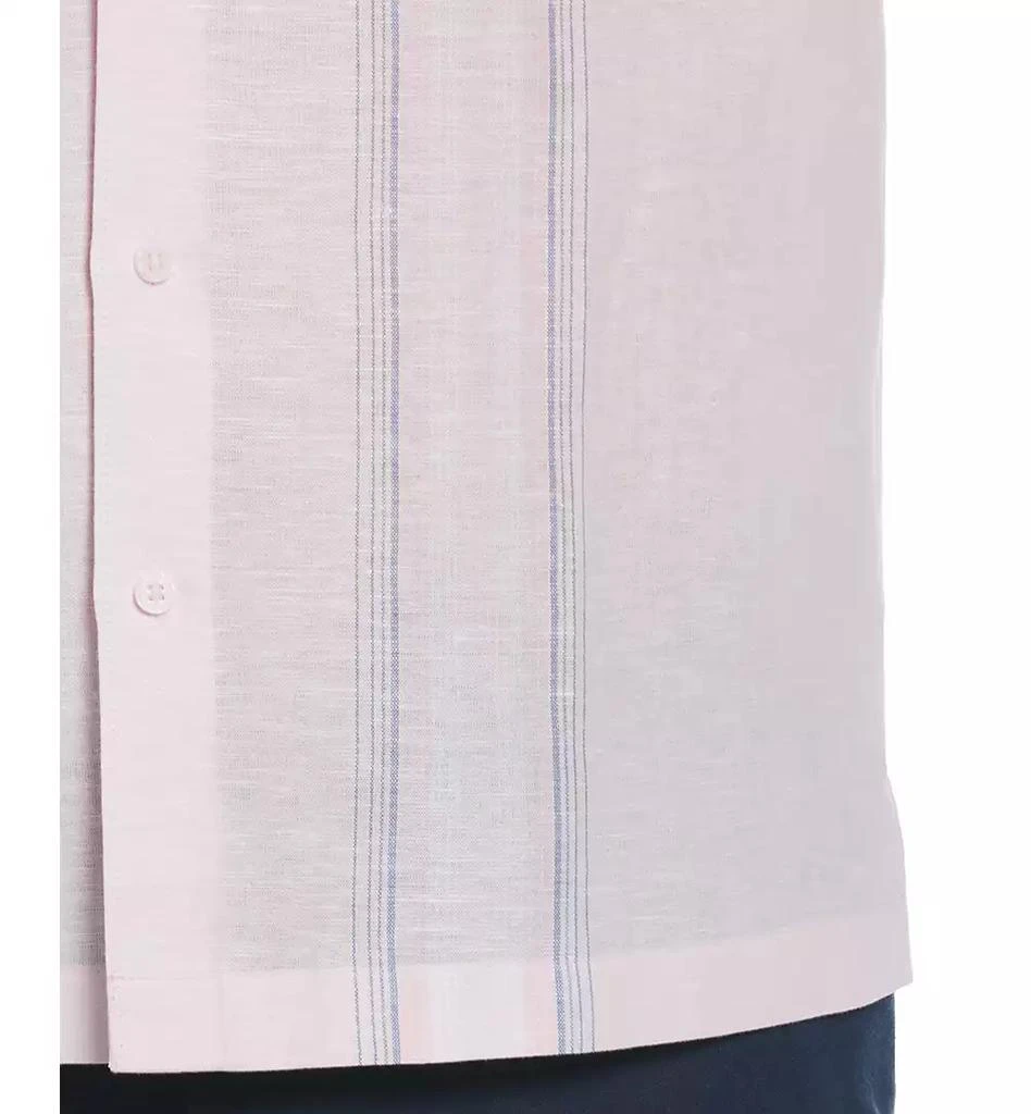 Cubavera Men's Big & Tall Tri-Panel Short Sleeve Button-Front Shirt 3