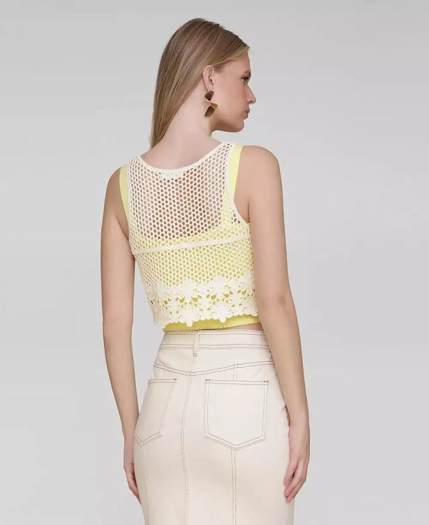 Avec Les Filles Women's Crocheted Bandeau-Lined Top 5