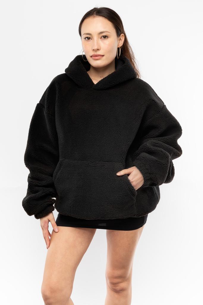 Los Angeles Apparel SHR4249 - Unisex Sherpa Pullover Hoody