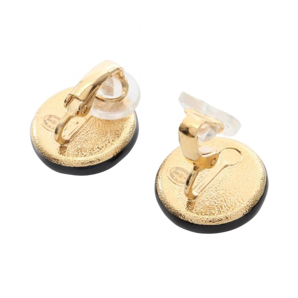 Chanel gold gold Plating Clip Earrings (Pre-Owned) 2
