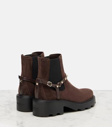 Valentino Beatle Rockstud suede Chelsea boots 2