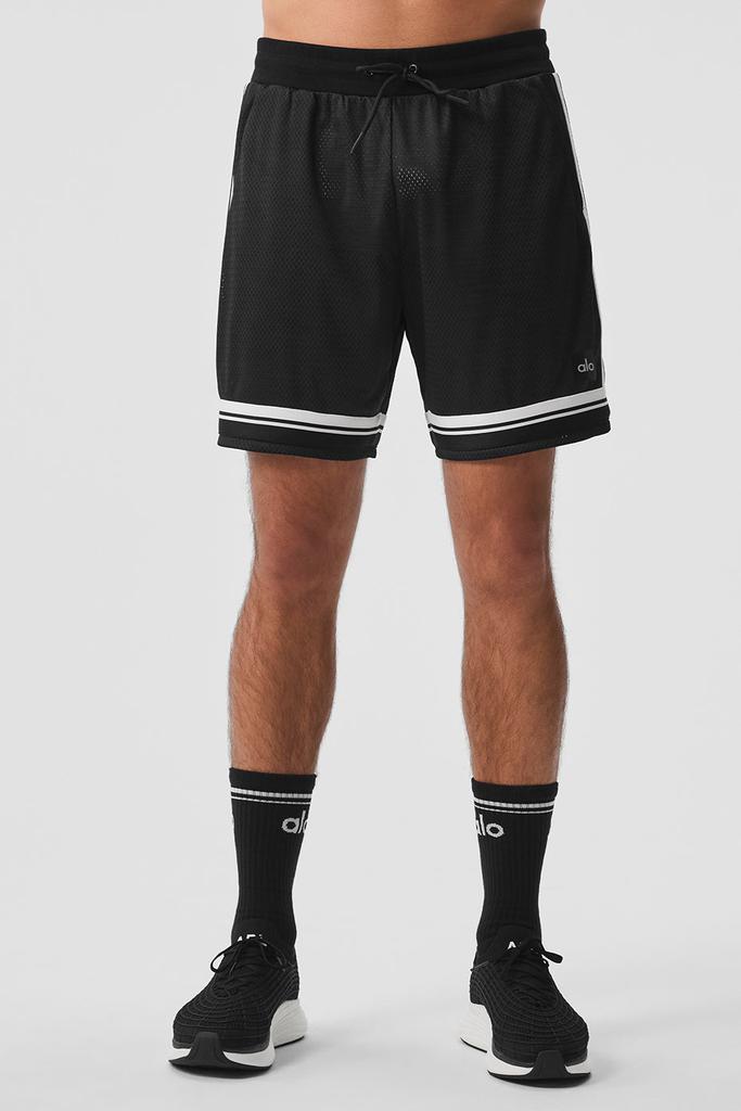 Alo 7" Key Mesh Basketball Short - Black