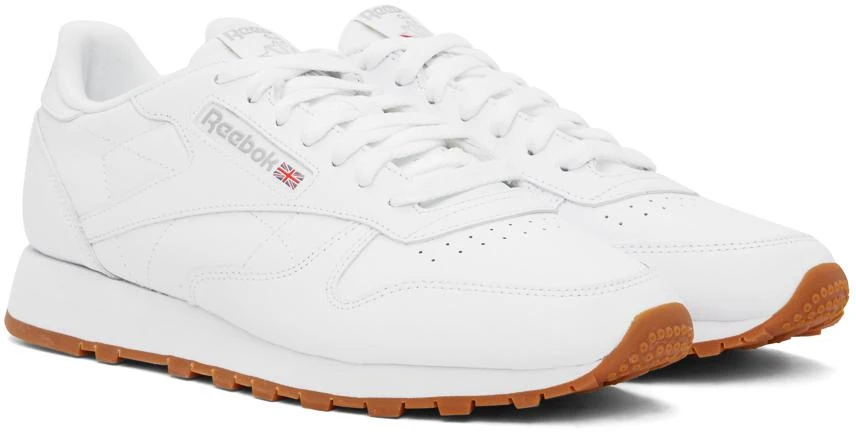 Reebok White Classic Leather Sneakers 4
