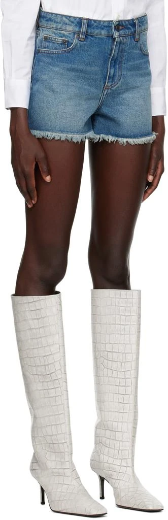 AMI Blue Five Pockets Shorts 2