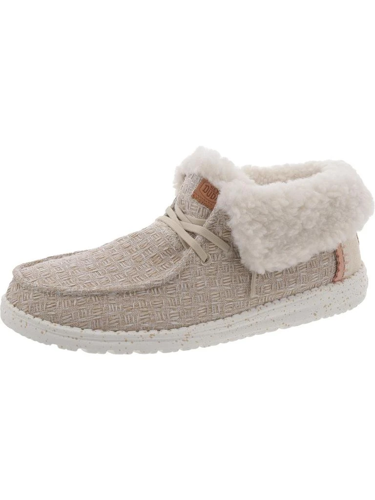Hey Dude Wendy Fold Stitch Womens Faux Fur Cozy Casual And Fashion Sneakers 1