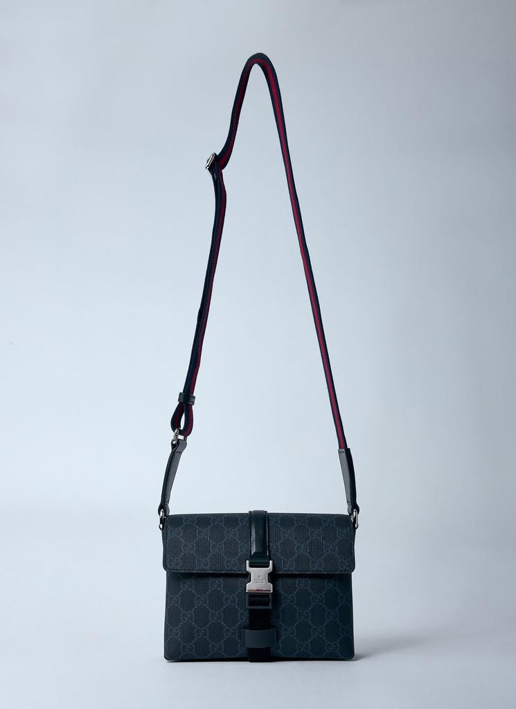 バッグ GUCCI GG Messenger Bag Gucci GG Web Messenger Bag Black / Red / Green Canvas | Luxe