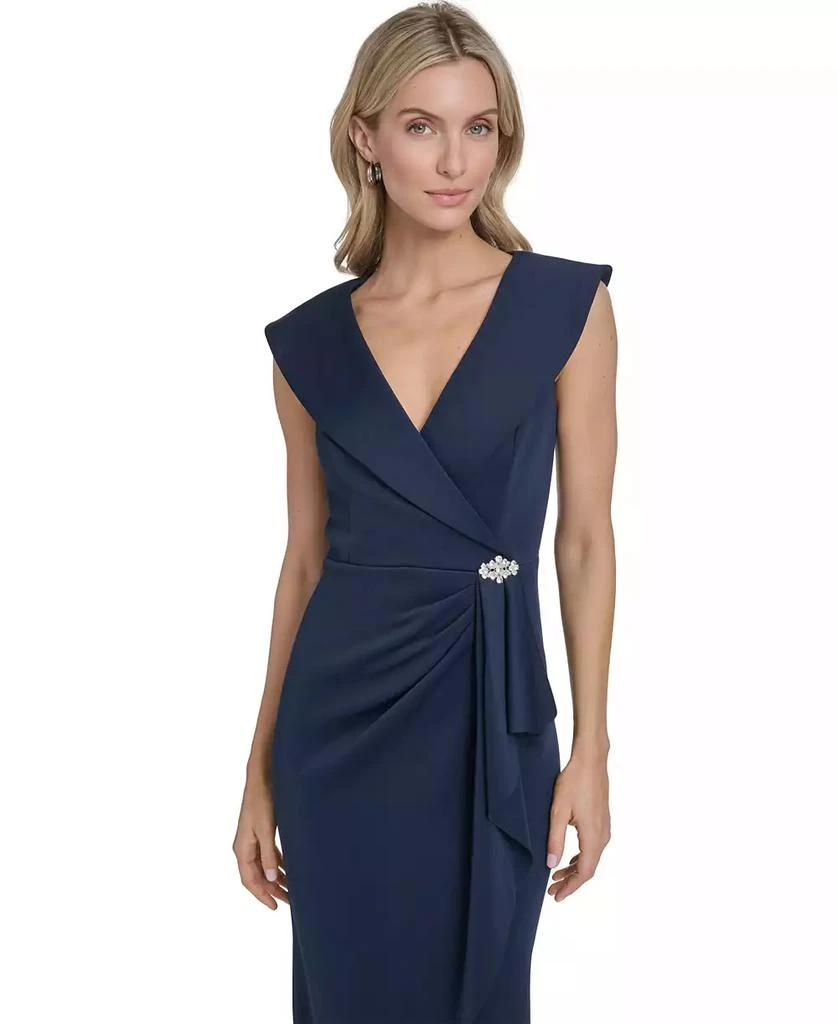 Jessica Howard Women's Sleeveless V-Neck Midi Dress - Dresses & Skirts -  Free Shipping - BeyondStyle