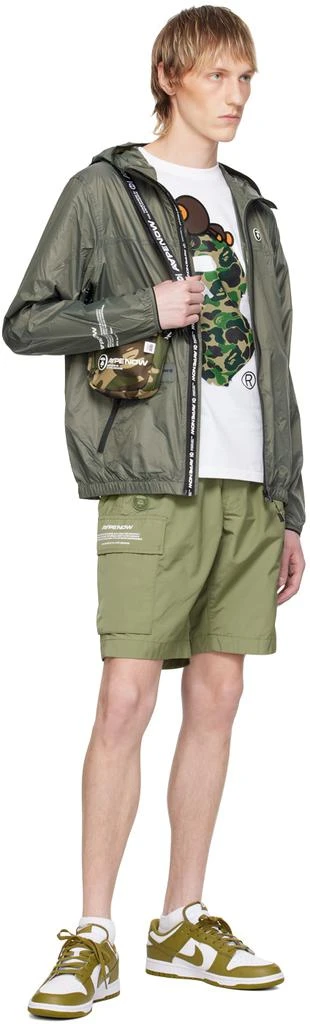 AAPE by A Bathing Ape Khaki Drawstring Shorts 4