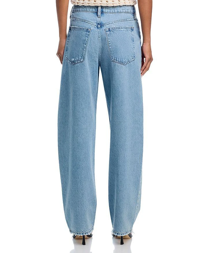FRAME Low Slung Barrel Wide Leg Jeans in Ziggy 3