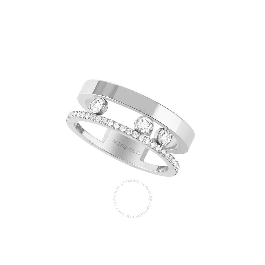 Messika Move Romane 18k White Gold Diamond Ring