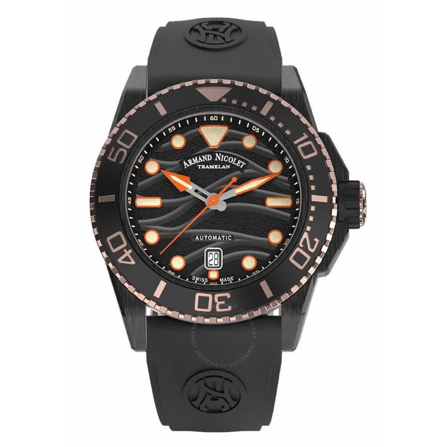 Armand Nicolet JSH Automatic Black Dial Men's Watch A480PQS-NO-GG4710N