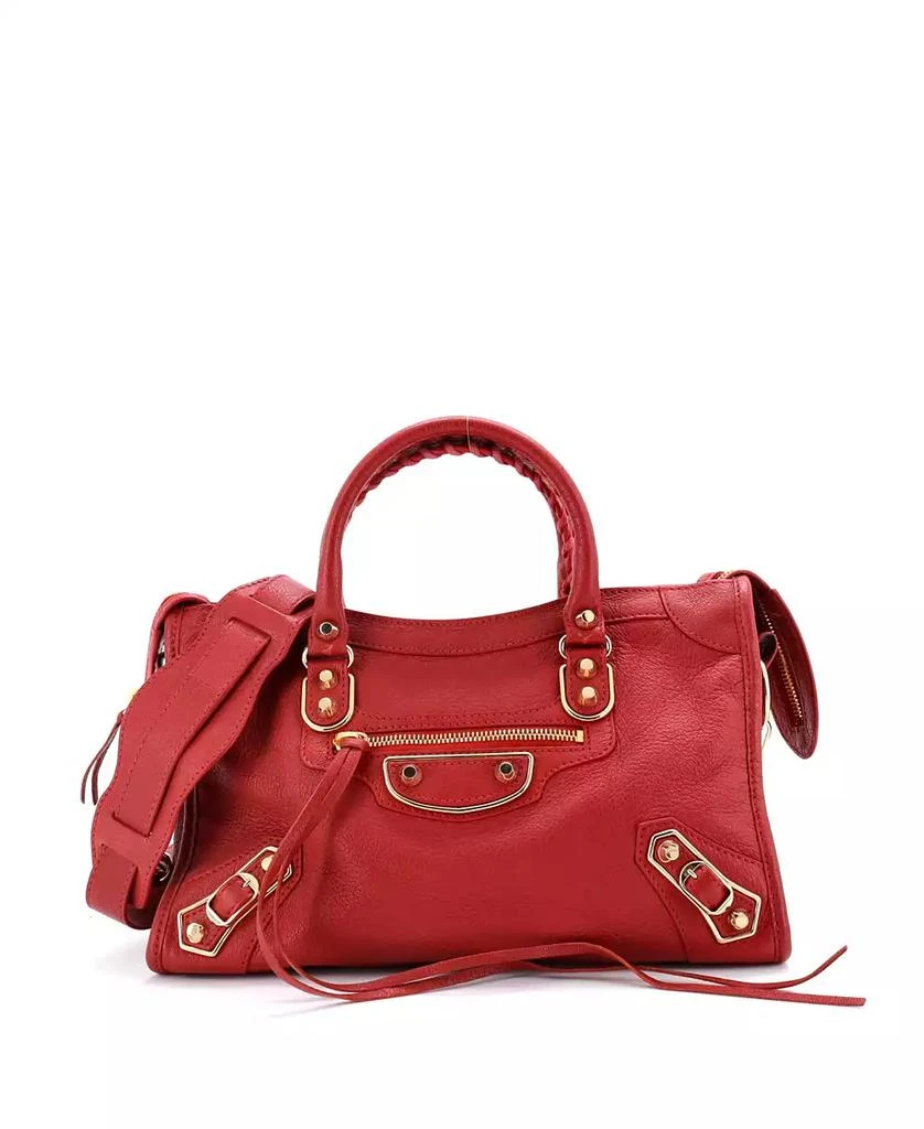 Pre-Owned Balenciaga Small City Classic Metallic Edge Bag Leather 1