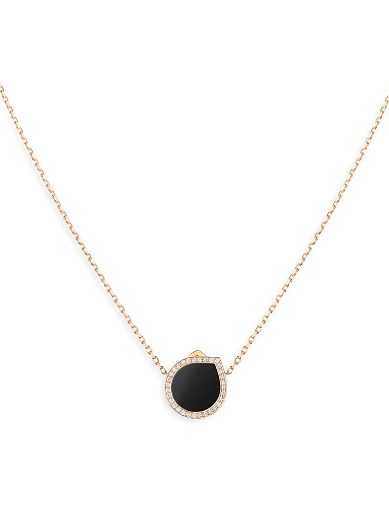 Repossi Antifer 18K Rose Gold, Black Onyx & 0.18 TCW Diamond Pendant Necklace 1