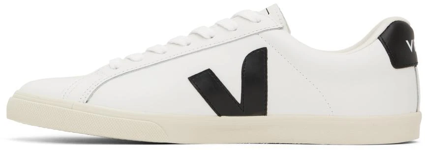Veja White & Black Esplar Logo Sneakers 3