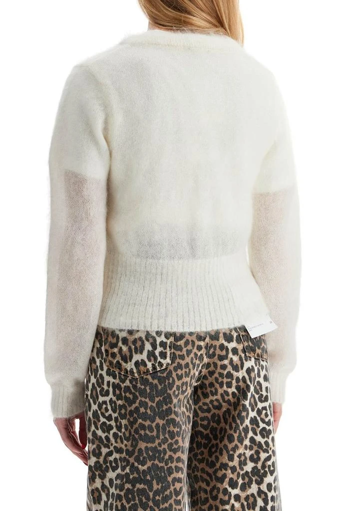 Ganni Ganni Bow-Detailed Knit Cardigan 3