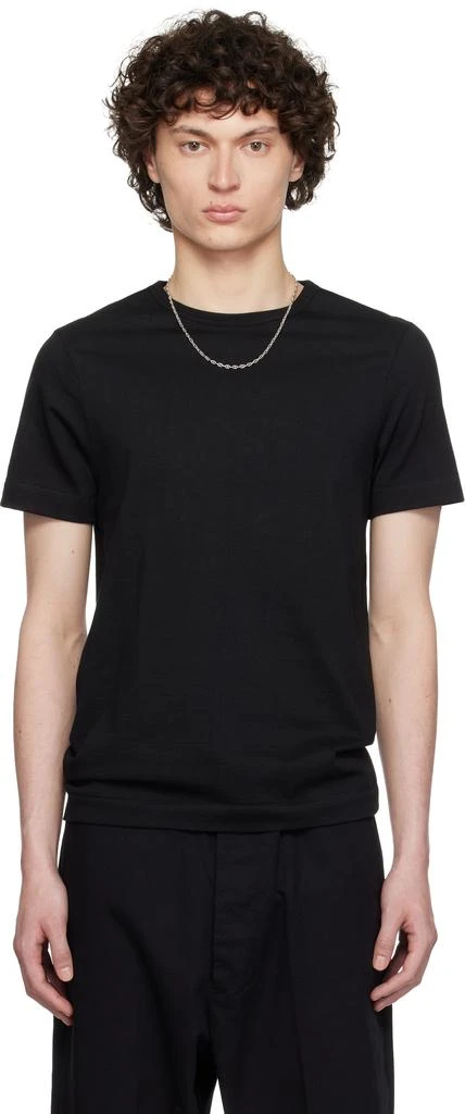 Merz b. Schwanen Black 215 Loopwheeled T-shirt 1