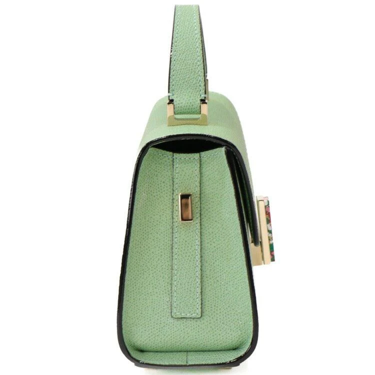 VALEXTRA Micro Iside 2WAY Bag Aqua Green 5