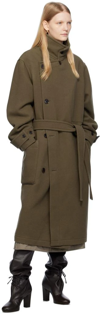 LEMAIRE Taupe Wrap Coat 4