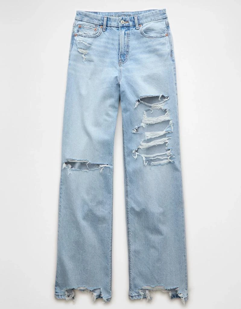 AE AE Strigid Curvy Ripped Super High-Waisted Baggy Straight Jean 3