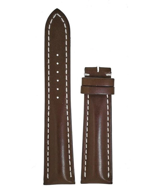 BREITLING Breitling Leather 24-20mm Extra Long Brown Calf Leather Replacement Men's Strap 443XL 1