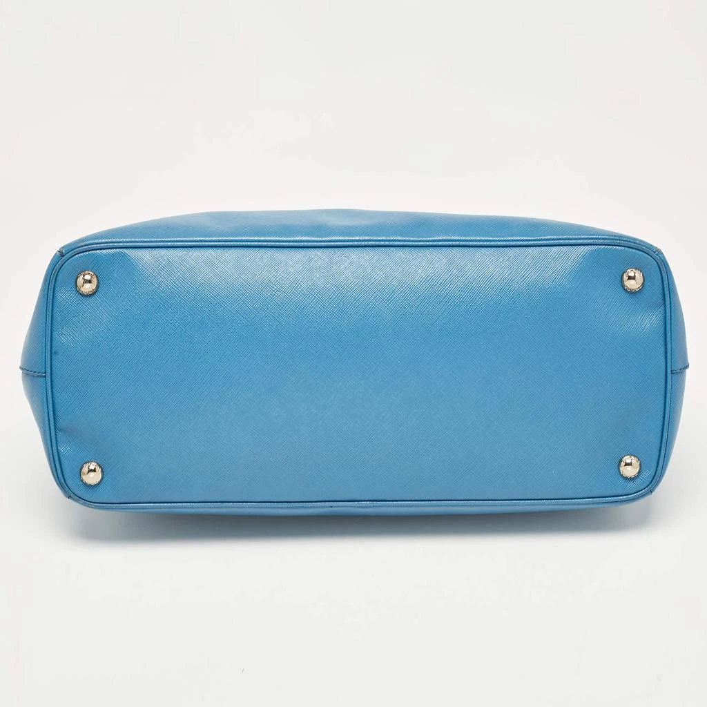 Prada Prada Blue Saffiano Lux Leather Large Double Zip Tote 16