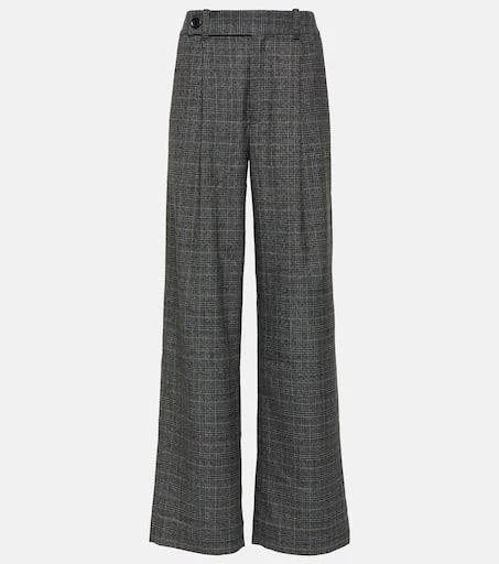 Proenza Schouler White Label checked wide-leg pants 1