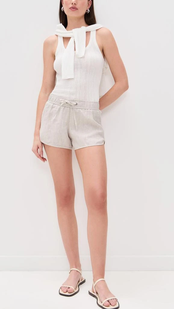 James Perse Lightweight Linen Dolphin Shorts 4