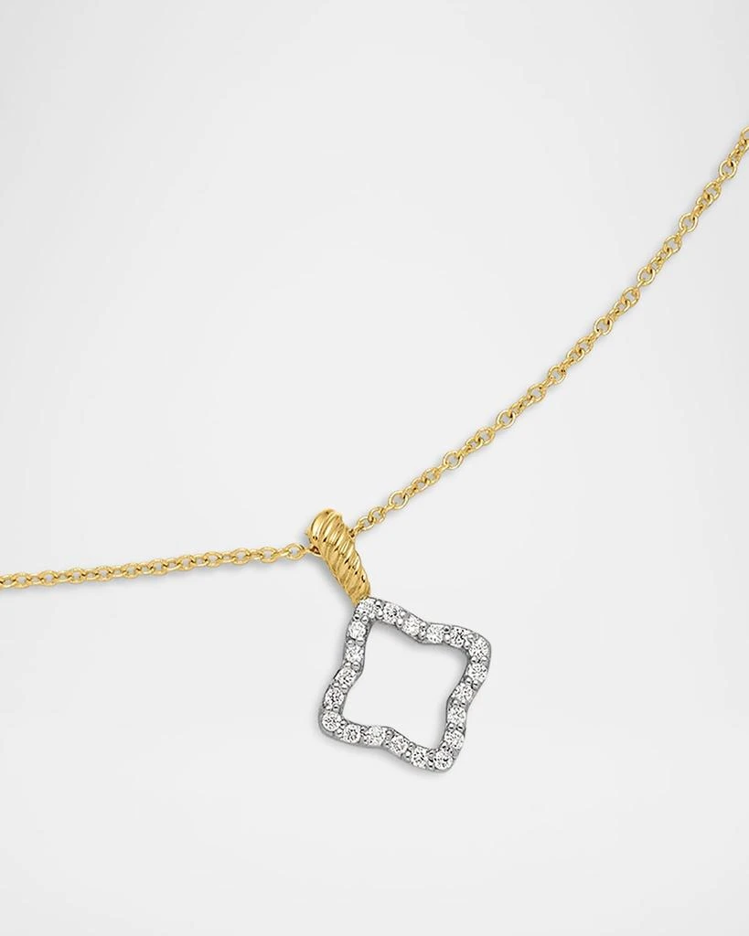 David Yurman Cable Collectibles 18k Gold Quatrefoil Necklace 4