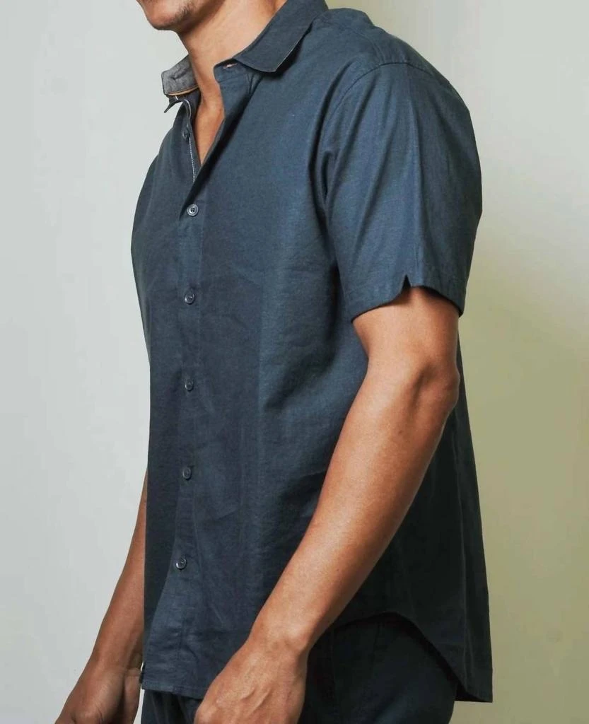 Fundamental Coast Bondi Short Sleeve Shirt In Maui Blue 3