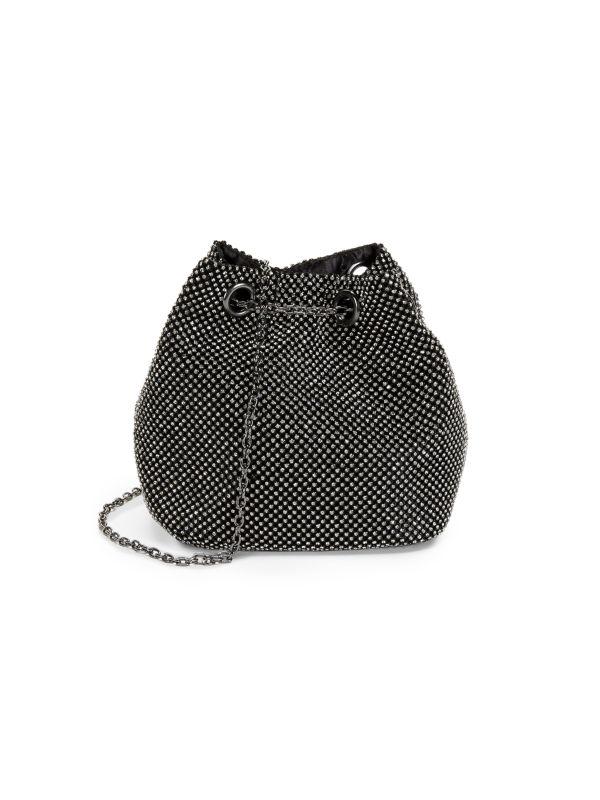 La Regale Crystal Drawstring Crossbody Bag