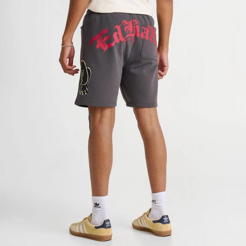 Ed Hardy Men's Ed Hardy Panther Skull Fleece Shorts 4