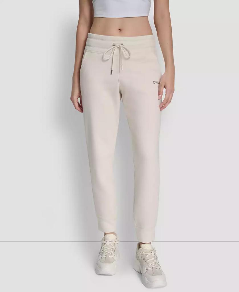 DKNY Women's Metallic Bubble Slim Fit Jogger Pants