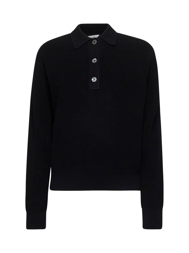 【STUDIO NICHOLSON】12GG LONG SLEEVE POLO Studio Nicholson NOE Long Sleeve Polo Darkest Navy