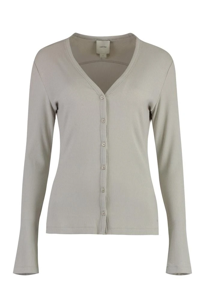 Calvin Klein Calvin Klein Ribbed Knit Cardigan 1