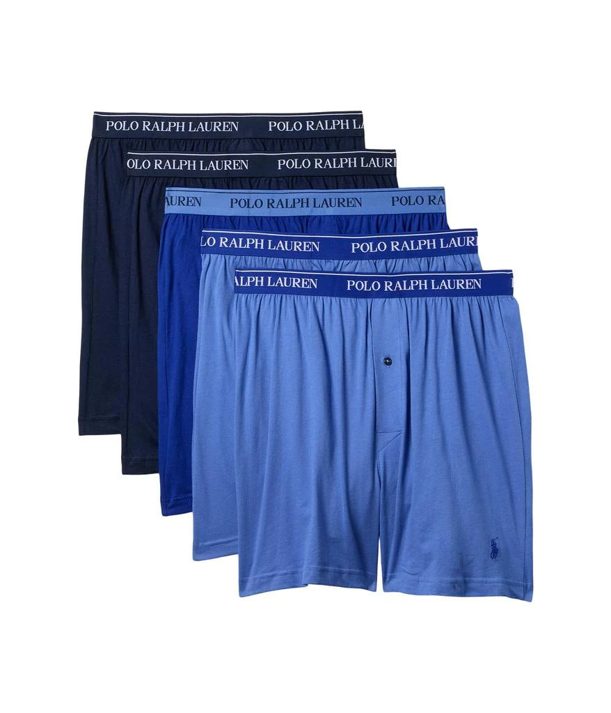 Ralph Lauren Classic Fit Cotton Knit Boxer 5 Pack