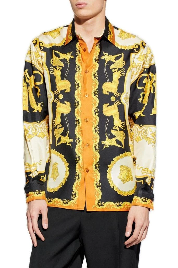 Versace Versace Pattern-Printed Long-Sleeved Shirt 2