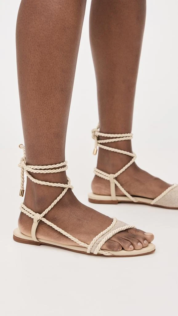 Kaanas Alenna Asymmetrical Ankle Wrap Sandals 4