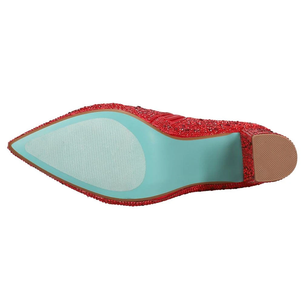 Betsey Johnson Cady Rhinestone Zippered Booties 5