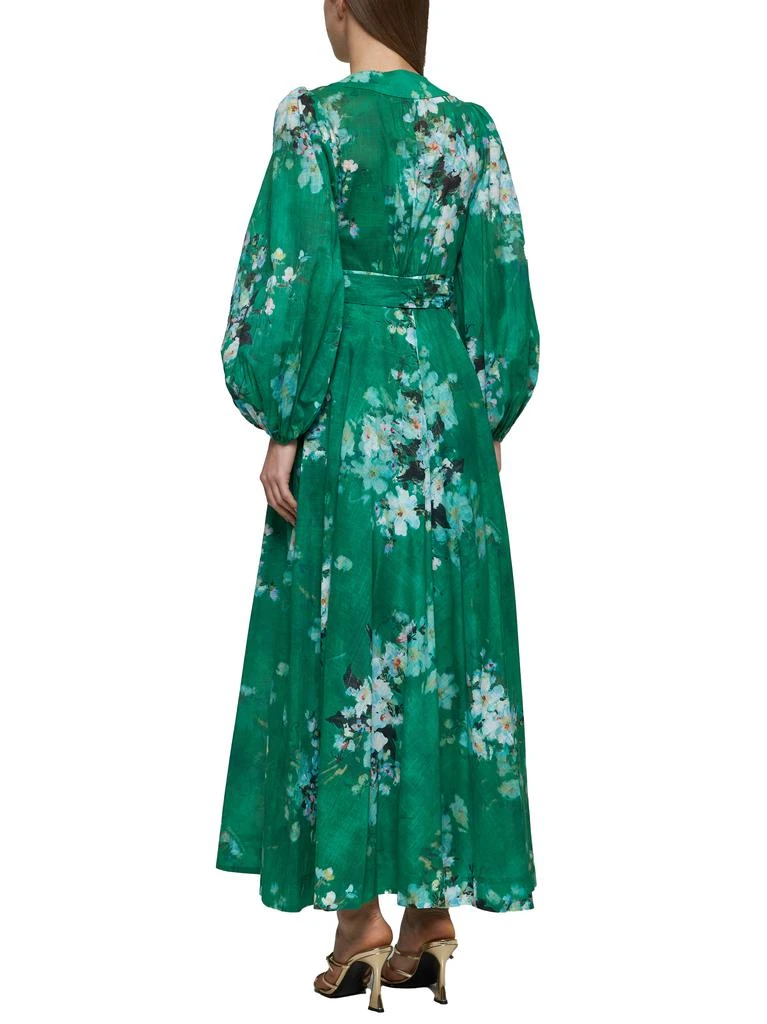 Zimmermann ZIMMERMANN | Green Everley wrap midi dress | Women | 1 3