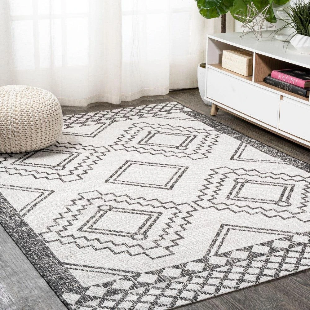 JONATHAN Y Marokko Diamond Tribal Medallion Indoor/Outdoor Area Rug 9