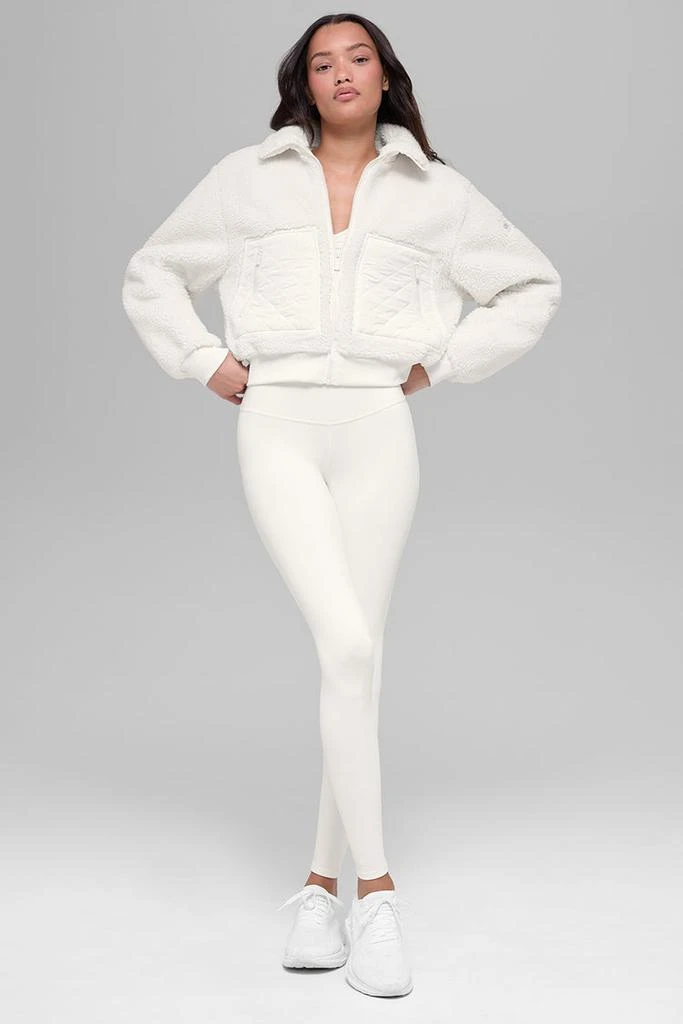 Alo Sherpa Edge Bomber - Chai Latte 5