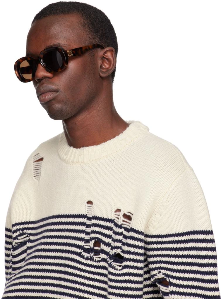 Loewe Tortoiseshell Oval Sunglasses 4